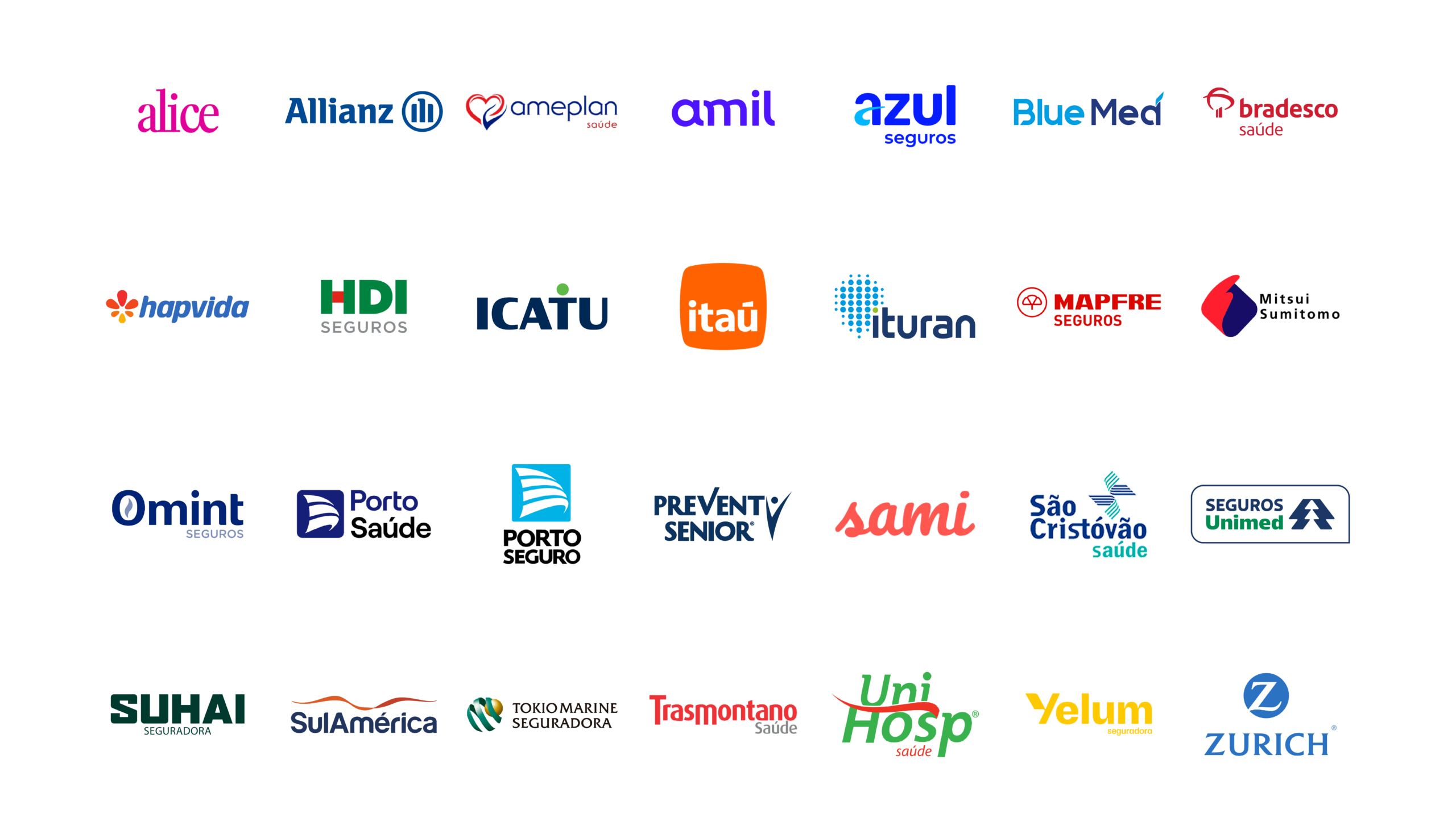 Logos das Seguradoras Parceiras